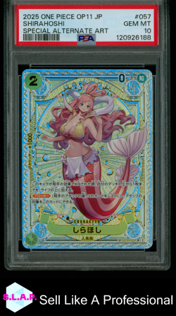 SHIRAHOSHI ONE PIECE EB01-057 2024 A FIST OF DIVINE SPEED - JAPANESE PSA 10 - Image 1