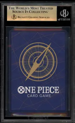 One Piece CCG Monkey.D.Luffy Fist of Divine Speed Manga Alt Art OP11-118 BGS 10 - Image 2