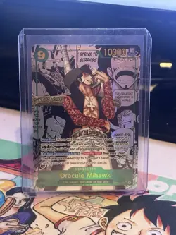 Dracule Mihawk OP14-119 SEC Manga Alt Art The Azure Sea's Seven One Piece Card - Image 1
