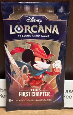 1x Disney Lorcana TCG The First Chapter Sealed Booster Pack - Mickey Mouse - Image 1