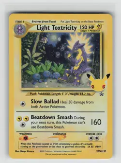 Light Toxtricity Promo SWSH: Sword & Shield Promo Cards SWSH137 NM - Image 1