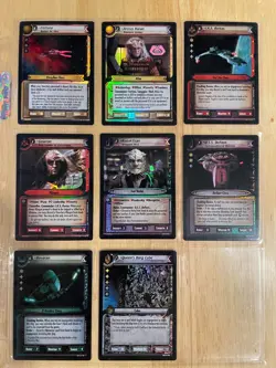 Star Trek CCG: Second Edition Xth Anniversary - Eight Card Foil Lot - Image 1