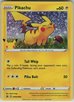 Pikachu - (General Mills) Promo Miscellaneous Cards & Products SWSH039 NM - Image 1