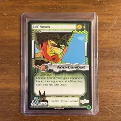 Cell Smiles HOLO FOIL Rare C1 DBZ TCG 2001 Card Dragon Ball Z Score CCG - Image 1