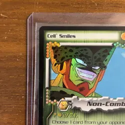 Cell Smiles HOLO FOIL Rare C1 DBZ TCG 2001 Card Dragon Ball Z Score CCG - Image 2