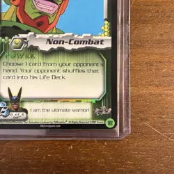 Cell Smiles HOLO FOIL Rare C1 DBZ TCG 2001 Card Dragon Ball Z Score CCG - Image 4