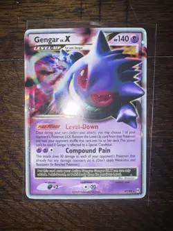 Pokemon Gengar Lv. X Holo Rare Card 97/99 Platinum Arceus - Image 1