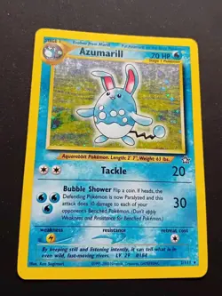 Pokemon Card Azumarill - 2/111 - Rare Holo - Neo Genesis - Vintage - Image 1