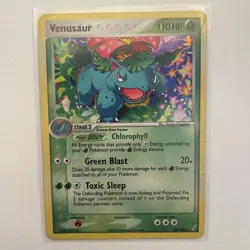 Venusaur 28/100 Crystal Guardians Holo Rare Pokemon Card MP-HP - Image 1