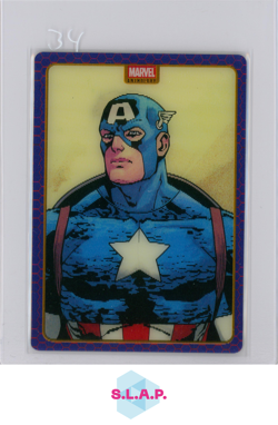 CAPTAIN AMERICA/STEVE ROGERS PANINI L2 MARVEL ANTHOLOGY LENTICULAR CARD 2025 ENG - Image 1