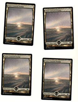 Set Of 4 Snow Covered Swamp #252 Full Art Modern Horizons - Image 3