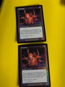Rackling. Artifact Creature x2 MTG 2 Card. OLD VINTAGE FOIL. NEMESIS. - Image 1