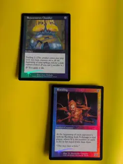 Rackling & Rejuvenation Chamber MTG 2 Card. OLD VINTAGE FOIL. NEMESIS.Artifacts - Image 1