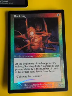 Rackling & Rejuvenation Chamber MTG 2 Card. OLD VINTAGE FOIL. NEMESIS.Artifacts - Image 2