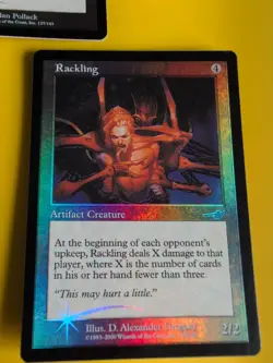 Rackling & Rejuvenation Chamber MTG 2 Card. OLD VINTAGE FOIL. NEMESIS.Artifacts - Image 3