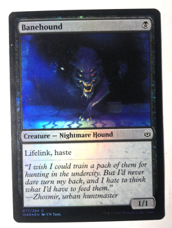 Banehound FOIL 077/264 War of the Spark MTG Magic the Gathering NM - Image 1