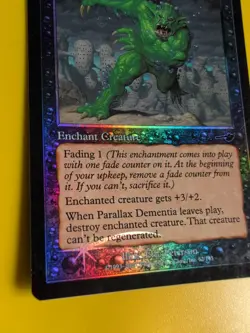 Parallax Inhibitor (wear) &Parallax Dementia MTG 2 Card. VINTAGE FOIL. NEMESIS - Image 5