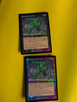 Parallax Dementia x2 Enchant creature MTG 2 Card. OLD VINTAGE FOIL. NEMESIS. - Image 1