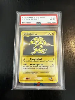 Pokemon TCG Electabuzz Secret Rare Holo 128/127 Platinum PSA 4 2009 - Image 1