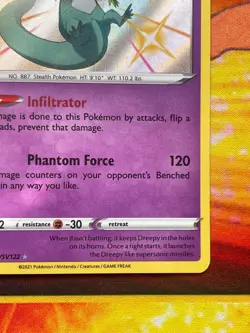 Dragapult SV062/SV122 Shiny Holo Rare - Pokemon Shining Fates: Shiny Vault - Image 5