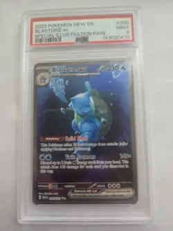 BLASTOISE EX PSA 9 MINT #200 POKEMON CARD EN-151 SPECIAL ILLUSTRATION RARE - Image 1