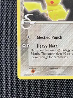 Pikachu 13/17 - Pop Series 5 Non Holo Pokemon Card MP/LP - Image 5