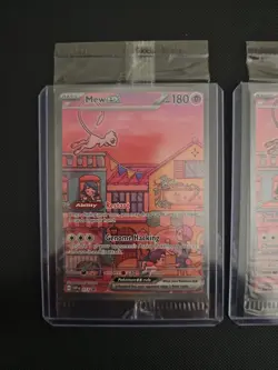 Mew ex SVP 053 Pokemon TCG Scarlet Violet 151 Black Star Promo Full Art SEALEDx2 - Image 2