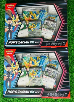 2x Pokemon Hop’s Zacian ex Box Sealed Lot of 2 - Image 1