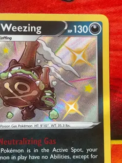 Galarian Weezing SV077/SV122 Shiny Holo Rare Pokemon- Shining Fates: Shiny Vault - Image 3