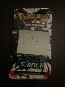 Heavy! 22.77g Pokemon TCG SV 10.5 Black Bolt Booster Pack Sealed! - Image 3