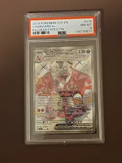 Pokemon TCG Scarlet & Violet Black Star Promo Charizard EX 074 Psa 8 - Image 1