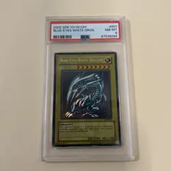 2002 SDK YU-GI-OH Blue Eyes White Dragon SDK-001 Ultra Rare PSA 8 - Image 1