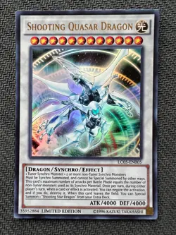 Yugioh Shooting Quasar Dragon Limited Edition Ultra Rare LC05-EN005 NM - Image 1