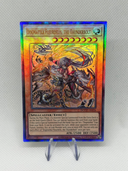 Dogmatika Fleurdelis, the Thunderbolt DOOD-AE026 Ultimate Rare AE NM YuGiOh - Image 1
