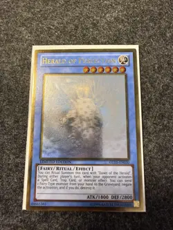 Yugioh Herald Of Perfection GLD5-EN030 Limited Edition Ghost Rare - Image 1