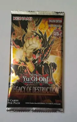 Yu-Gi-Oh! TCG: Legacy Of Destruction - Individual Booster Pack - Factory Sealed - Image 1