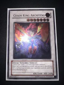 Yugioh! Chaos Kind Archfiend TSHD-EN041 Ultimate Rare Unlimited Edition NM! - Image 1