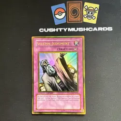 YUGIOH SOLEMN JUDGMENT ULTRA RARE GLD2-EN044 LIMITED EDITION - Image 1