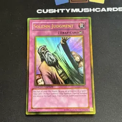 YUGIOH SOLEMN JUDGMENT ULTRA RARE GLD2-EN044 LIMITED EDITION - Image 2