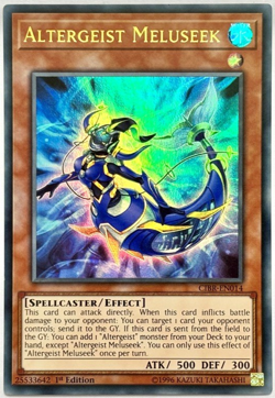 CIBR-EN014 Altergeist Meluseek - Ultra Rare 1st Edition Lightly Played YuGiOh - Image 1