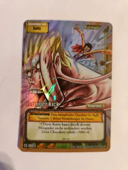 One Piece - Zorniger Kick ES-W03 Holo TCG 1999 Karte Deutsch - Image 1
