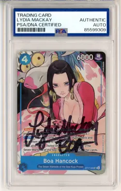PSA Signed Lydia Mackay One Piece Boa Hancock (Illustration Box Vol.1) ST17-004 - Image 1