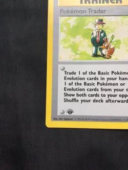 Pokemon Cards: Base Set 1st Edition Rare: Pokemon Trader 77/102 - Image 5