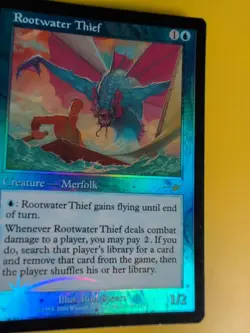 Rootwater Thief. Merfolk MTG Card. OLD VINTAGE FOIL. NEMESIS. - Image 3
