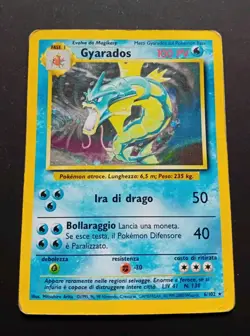 Pokemon Cards Gyarados 6/102 Holo Base Set Rare PL- Vintage - Image 1