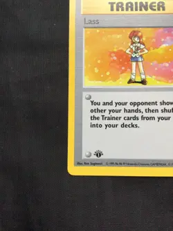 Pokemon Cards: Base Set 1st Edition Rare: Lass 75/102 - Image 5