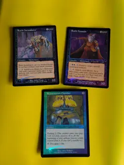 Rathi Assassin, Intimidator & Rejuvenation Chamber MTG 3 Card.FOIL. NEMESIS. - Image 1