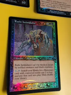 Rathi Assassin, Fiend & Rathi Intimidator MTG 3 Card. OLD VINTAGE FOIL. NEMESIS. - Image 3
