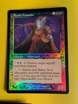 Rathi Assassin, Fiend & Rathi Intimidator MTG 3 Card. OLD VINTAGE FOIL. NEMESIS. - Image 5