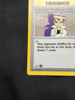 Pokemon Cards: Base Set 1st Edition Rare: Impostor Professor Oak 73/102 - Image 5